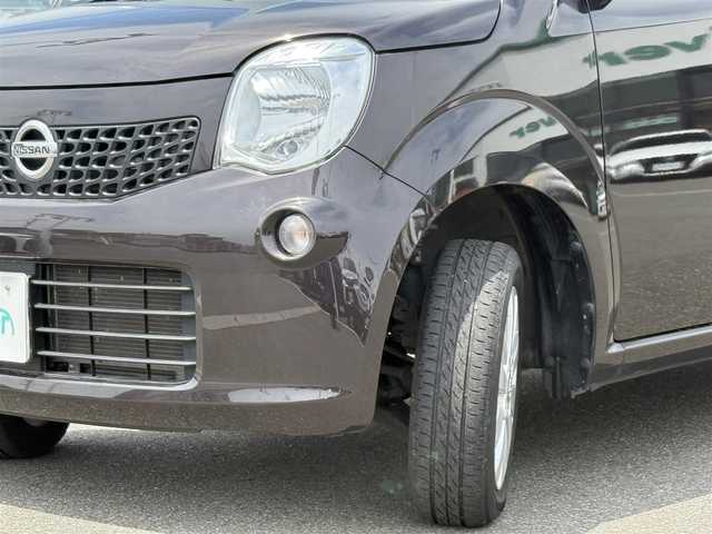 日産 モコ X 佐賀県 2014(平26)年 12.2万km アーバンブラウン 純正SDナビ/（AM FM CD DVD Bluetooth フルセグテレビ）/バックカメラ/ETC/革巻きステアリング/純正14インチアルミホイール/純正フロアマット/プッシュスタート/スマートキー/ドアバイザー/横滑り防止装置/アイドリングストップ