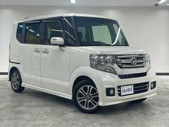 ホンダ Ｎ ＢＯＸ カスタム G Lパッケージ 静岡県 2016(平28)年 9.3万km プレミアムホワイトパールⅡ 純正ナビ（VXM－１６４VFi）/CD/DVD/AM/FM・Bluetooth/両側パワースライドドア/フルセグテレビ/あんしんパッケージ/・シティブレーキアクティブシステム（低速域衝突軽減ブレーキ＋　　　　　　誤発進抑制機能）/・前席用i-サイドエアバッグシステム〈容量変化タイプ〉＋サイドカーテンエアバッグシステム（前席/後席対応）/・スマートキー/・バイザー/・フロアマット