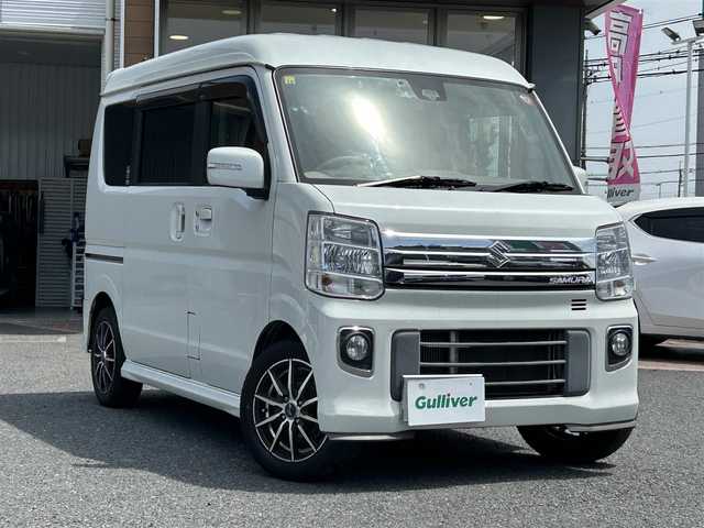 スズキ エブリィ ワゴン PZターボ スペシャル 埼玉県 2018(平30)年 6.6万km パールホワイト ワンオーナー/メモリナビ/ワンセグテレビ/バックカメラ/プッシュスタート/両側パワースライドドア/左側オートステップ/シートカバー/stradaナビ