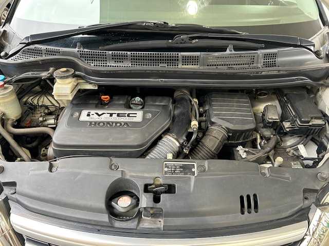 ホンダ エリシオン G Aero HDDナビ SP 道東・釧路十勝 2008(平20)年 15.8万km ブルーイッシュホワイトパール 純正HDDナビ/  (DVD/CD/MSV)/バックカメラ/両側パワースライドドア/HIDヘッドライト/フォグライト/革巻きステアリング/ビルトインETC/ウィンカーミラー/電動格納ミラー/運転席シートリフター/リモコンキー/スペアキー/純正17インチアルミホイール/社外レーダー