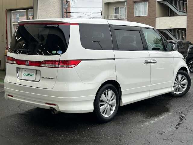 ホンダ エリシオン G Aero HDDナビ SP 道東・釧路十勝 2008(平20)年 15.8万km ブルーイッシュホワイトパール 純正HDDナビ/  (DVD/CD/MSV)/バックカメラ/両側パワースライドドア/HIDヘッドライト/フォグライト/革巻きステアリング/ビルトインETC/ウィンカーミラー/電動格納ミラー/運転席シートリフター/リモコンキー/スペアキー/純正17インチアルミホイール/社外レーダー