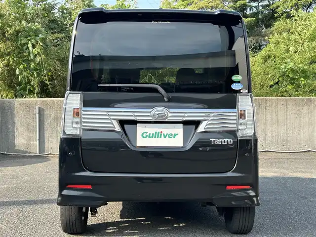 ダイハツ タント カスタム RS トップED SA Ⅲ 長崎県 2017(平29)年 8.8万km ブラックマイカメタリック 社外SDナビ(FM/AM/ワンセグ/CD/DVD/BT)/ビルトインETC/SRSダブル+サイドエアバッグ/スマートアシストIII/ビルトインETC/両側パワスラ/革巻きステアリング/ステアリングスイッチ/オートライト/オートハイビーム/ダイハツビークルスタビリティコントロールシステム/純正15インチアルミホイール/社外フロアマット/プッシュスタート/スマートキー/ターボ