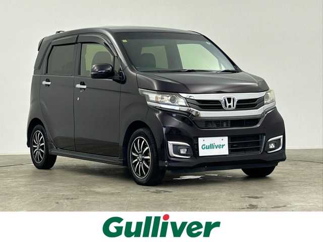 ホンダ Ｎ ＷＧＮ カスタム G Lパッケージ 千葉県 2016(平28)年 7.6万km プレミアムベルベットパープル・パール 禁煙車/クルーズコントロール/純正メモリナビ/・型番：VXM-174VFXi/・CD/DVD/USB/Bluetooth/フルセグTV/・バックカメラ/・ビルトインETC/革巻きステアリング/・ステアリングスイッチ/純正フロアマット/純正ドアバイザー/純正14インチAW/電動格納ウインカーミラー/オートライト/・HIDヘッドライト/・LEDフォグランプ/プッシュスタート/・スマートキー