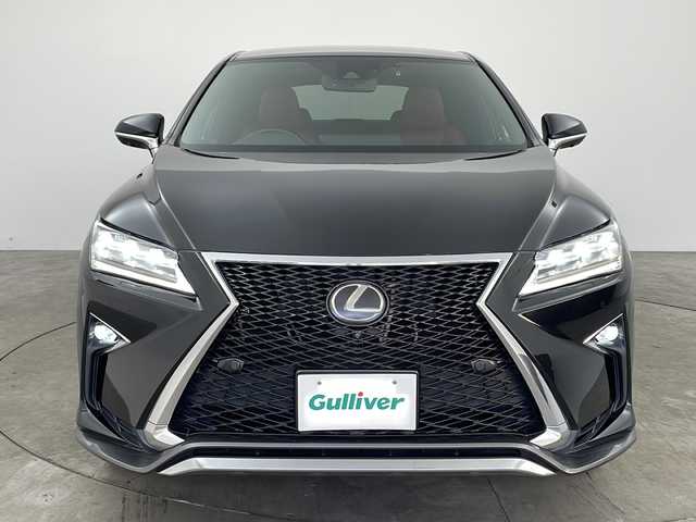 レクサス ＲＸ 200t Fスポーツ 兵庫県 2016(平28)年 6.1万km グラファイトブラックガラスフレーク ・12.3インチナビ/CD/DVD/USB/SD/TV/Bluetooth/・パノラミックビューモニター/・ビルトインETC2.0/・ドライブレコーダー/・Lexus　Safety　System/・プリクラッシュセーフティ/・レーンディパーチャーアラート/・レーンキーピングアシスト/・レーダークルーズコントロール/・オートマチックハイビーム/・ブラインドスポットモニター/・クリアランスソナー/・パワーバックドア/・レザーシート/・全席パワーシート/・全席シートヒーター/・前席ベンチレーション/・AC100V電源/・パドルシフト/・三眼LEDヘッドライト/・オートライト/・スマートキー/・プッシュスタート/・パドルシフト/・純正20インチアルミホイール