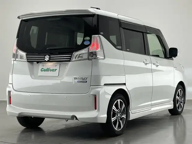 スズキ ソリオ バンディット HV MV 愛知県 2019(令1)年 2万km ピュアホワイトP 純正８型ナビ　全方位カメラ　禁煙　シートヒーター　デュアルカメラブレーキ　衝突軽減　追従クルコン　前後ドラレコ　両側パワスラドア　ＬＥＤオートライト　パーキングセンサー　ＤＶＤ　フルセグＴＶ　ＥＴＣ　ナノイーAC　パドルシフト　保証書　ワンオーナー