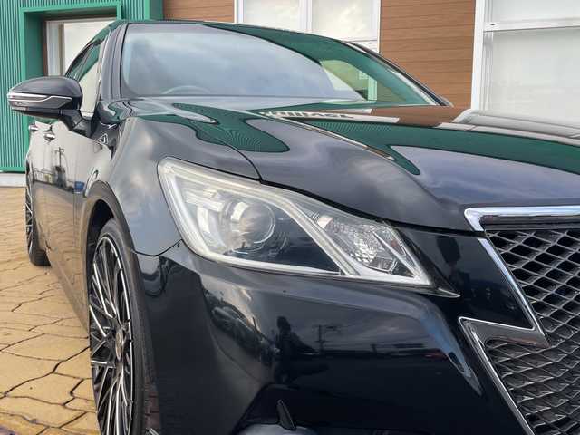 トヨタ クラウン アスリート S 宮崎県 2013(平25)年 8.7万km プレシャスブラックパール 純正ナビ/(Bluetooth/フルセグTV/DVD/CD)/社外20インチアルミ/モデリスタエアロ(フロント/リア)/社外マフラー(4本出し)/ローダウン/ETC/純正フロアマット/バックカメラ/プッシュスタート