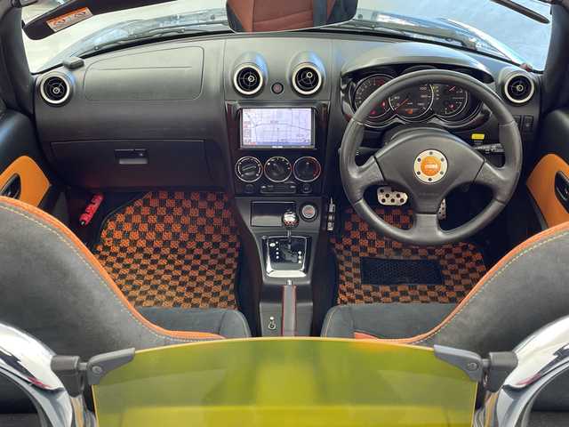 ダイハツ コペン ULTIMATE EDITION 岐阜県 2007(平19)年 14.4万km グレーメタリック 7インチナビゲーション【AVIC-HRZ099】/・CD DVD/・ワンセグテレビ/・iPod/・VTR/バックカメラ/MOMOステアリング/RECAROシート/シートヒーター(D/N席)/純正BBSアルミホイール/BILSTEIN/HIDヘッドライト/オートライト/ETC/スペアキー/電動格納ミラー/KAROフロアマット