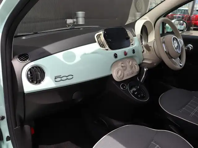 フィアット ５００ 1．2 ポップ 長野県 2020(令2)年 1.4万km Ｌグリーン 純正Uconnectオーディオ /バックカメラ /リモコンキー /横滑り防止