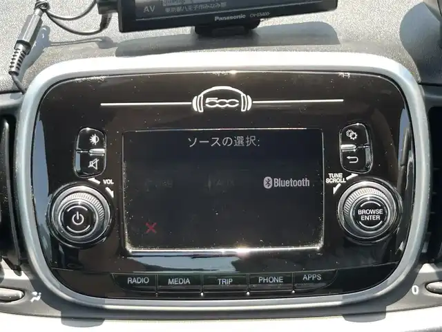 アバルト ５９５Ｃ ツーリズモ 東京都 2018(平30)年 3.9万km Gligio Campovolo 社外ポータブルナビ〔CN-G540D〕/　・ワンセグTV/本革シート/17インチAW/パドルシフト/革巻きハンドル/ステアリングスイッチ/自動防眩ミラー/ブーストメーター/ETC/フォグランプ/保証書/取扱説明書