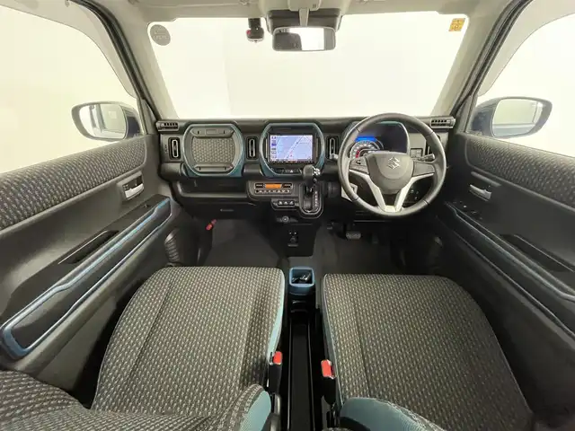 スズキ ハスラー HYBRID X 道央・札幌 2020(令2)年 5.8万km デニムブルー ガンメタリック 2トーン ・4WD/・寒冷地仕様/・Panasonic製メモリナビ/　BT/CD/DVD/USB/SD/iPad/フルセグ/・前後ドライブレコーダー/・全方位カメラ/・後方コーナーセンサー/・衝突軽減ブレーキ/・レーンキープアシスト/・横滑り防止/・ダウンヒルアシストコントロール/・アイドリングストップ/・前席シートヒーター/・純正15インチAW/・プッシュスタート/・スマートキー×2/・社外エンジンスターター/・LEDヘッドライト/・オートライト