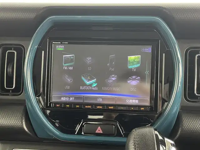 スズキ ハスラー HYBRID X 道央・札幌 2020(令2)年 5.8万km デニムブルー ガンメタリック 2トーン ・4WD/・寒冷地仕様/・Panasonic製メモリナビ/　BT/CD/DVD/USB/SD/iPad/フルセグ/・前後ドライブレコーダー/・全方位カメラ/・後方コーナーセンサー/・衝突軽減ブレーキ/・レーンキープアシスト/・横滑り防止/・ダウンヒルアシストコントロール/・アイドリングストップ/・前席シートヒーター/・純正15インチAW/・プッシュスタート/・スマートキー×2/・社外エンジンスターター/・LEDヘッドライト/・オートライト