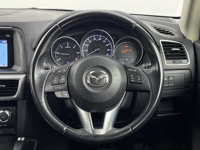 マツダ ＣＸ－５ XD 鹿児島県 2015(平27)年 9.9万km ジェットブラックマイカ 純正ナビ/（AM/FM/CD/DVD/Bluetooth）/フルセグテレビ/バックカメラ/クルーズコントロール/パドルシフト/オートライト/オートワイパー/ETC/アイドリングストップ/スマートキー/スペアキー/保証書/取扱説明書