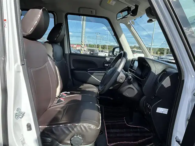 日産 デイズ ルークス ハイウェイスター Gターボ 千葉県 2019(平31)年 7.8万km ホワイトパール 純正ナビ/CD/DVD/Bluetooth/フルセグTV/ETC/前方ドライブレコーダー/両側パワースライドドア/アラウンドビューモニター/エマージェンシーブレーキ/踏み間違い衝突防止アシスト/クルーズコントロール/レーンキープアシスト/横滑り防止装置/衝突被害軽減/盗難防止装置/プッシュスタート/スペアキー1本/スマートキー/ステアリングスイッチ/純正15インチアルミホイール/レザー調シートカバー/保証書/取扱説明書