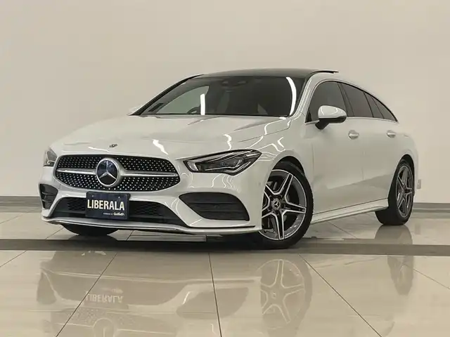 メルセデス・ベンツ ＣＬＡ２００ｄ Sブレーク AMGライン 岡山県 2020(令2)年 4万km デジタルホワイト メルセデス純正ナビ/Bluetooth/USB/フルセグTV/リアカメラ/道路標識アシスト/アクティブレーンキーピングアシスト/アクティブブレーキアシスト/アテンションアシスト/ブラインドスポットアシスト/レーンチェンジアシスト/パノラマスライディングルーフ/アンビエントライト/インテリジェントライトシステム/純正アルミ/プッシュスタート/パワーバックドア/ETC/LEDヘッドライト