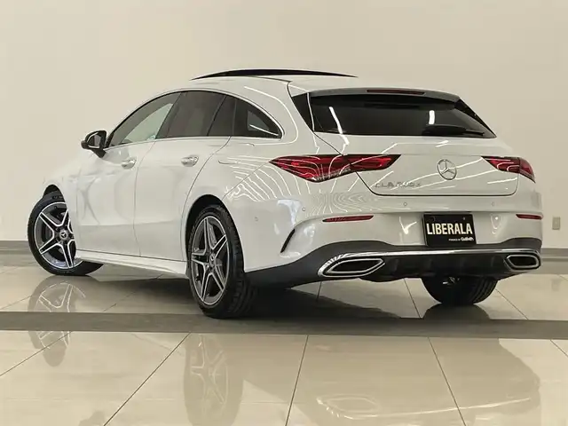 メルセデス・ベンツ ＣＬＡ２００ｄ Sブレーク AMGライン 岡山県 2020(令2)年 4万km デジタルホワイト メルセデス純正ナビ/Bluetooth/USB/フルセグTV/リアカメラ/道路標識アシスト/アクティブレーンキーピングアシスト/アクティブブレーキアシスト/アテンションアシスト/ブラインドスポットアシスト/レーンチェンジアシスト/パノラマスライディングルーフ/アンビエントライト/インテリジェントライトシステム/純正アルミ/プッシュスタート/パワーバックドア/ETC/LEDヘッドライト