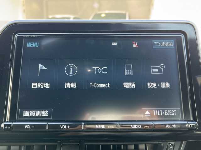 トヨタ Ｃ－ＨＲ G 千葉県 2017(平29)年 7.2万km ブラックマイカ 純正SDナビNSZT-Y66T/フルセグTV/CD/DVD/BT接続/ETC/バックカメラ/クルーズコントロール/前後コーナーセンサー/衝突被害軽減システム/レーンキープアシスト/LEDヘッドライト/シートヒーター/オートライト/オートハイビーム/純正アルミホイール/純正フロアマット/ドアバイザー/スペアキー/ハーフレザーシート/プッシュスタート/保証書/取扱説明書/記録簿