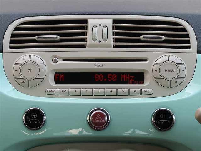 フィアット ５００ メントルザータ 石川県 2015(平27)年 4.3万km ライトブルー 150台限定車/ポルトローナ・フラウ社製ブラウンレザーシート/純正15incアルミホイール/純正オーディオ/アイドリングストップ/シティーモードスイッチ/フォグランプ/リモコンキー