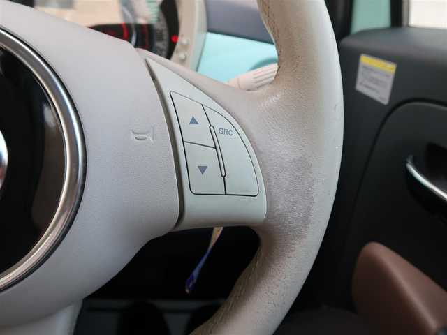 フィアット ５００ メントルザータ 石川県 2015(平27)年 4.3万km ライトブルー 150台限定車/ポルトローナ・フラウ社製ブラウンレザーシート/純正15incアルミホイール/純正オーディオ/アイドリングストップ/シティーモードスイッチ/フォグランプ/リモコンキー