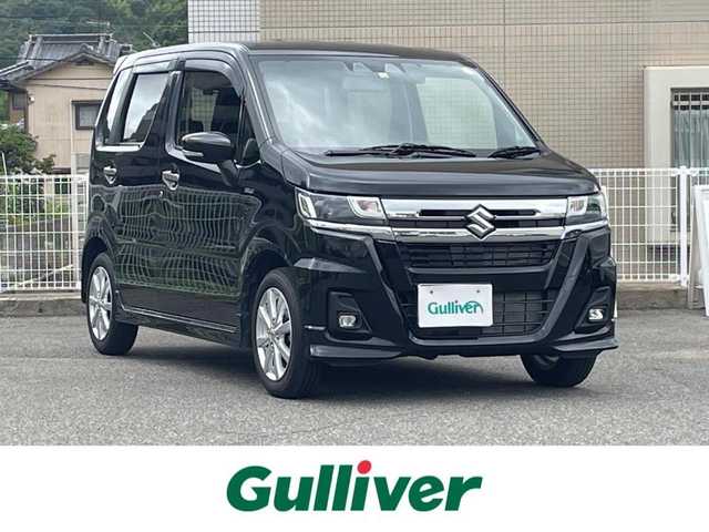 スズキ ワゴンＲ カスタムＺ HYBRID ZX 山口県 2022(令4)年 2.6万km ブルーイッシュブラックパール3 ワンオーナー/8型ナビ フルセグTV CD DVD BT/バックカメラ/シートヒーター/バックソナー/前後ドラレコ/衝突被害軽減ブレーキ/レーンアシスト/レーダークルーズコントロール/オートマチックハイビーム/LEDオートヘッドライト/フォグライト/ステアリングリモコン/横滑り防止/スマートキー 2個/W サイド カーテン エアバッグ/保証書 取説 ナビ取説