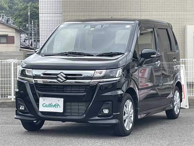 スズキ ワゴンＲ カスタムＺ HYBRID ZX 山口県 2022(令4)年 2.6万km ブルーイッシュブラックパール3 ワンオーナー/8型ナビ フルセグTV CD DVD BT/バックカメラ/シートヒーター/バックソナー/前後ドラレコ/衝突被害軽減ブレーキ/レーンアシスト/レーダークルーズコントロール/オートマチックハイビーム/LEDオートヘッドライト/フォグライト/ステアリングリモコン/横滑り防止/スマートキー 2個/W サイド カーテン エアバッグ/保証書 取説 ナビ取説