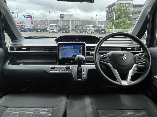 スズキ ワゴンＲ カスタムＺ HYBRID ZX 山口県 2022(令4)年 2.6万km ブルーイッシュブラックパール3 ワンオーナー/8型ナビ フルセグTV CD DVD BT/バックカメラ/シートヒーター/バックソナー/前後ドラレコ/衝突被害軽減ブレーキ/レーンアシスト/レーダークルーズコントロール/オートマチックハイビーム/LEDオートヘッドライト/フォグライト/ステアリングリモコン/横滑り防止/スマートキー 2個/W サイド カーテン エアバッグ/保証書 取説 ナビ取説