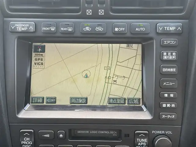 トヨタ アリスト V300 ベルテックエディション 千葉県 2002(平14)年 8.8万km ブラック 黒本革シート/ＨＫＳインタークーラーパイピングキット/ＨＫＳブースト計/HKSブーストコントローラー/ＲＡＹＳ VOLKRACINGホイール　/Buddy Club車高調　/ＪＢＬサブウーファー　/フジツボマフラー　/純正７型ナビ　/純正フロアマット　/キセノンヘッドライト/社外インタークーラー