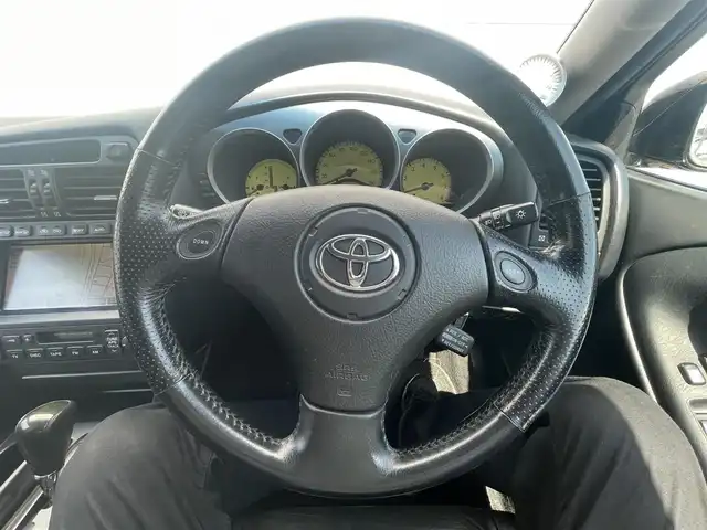 トヨタ アリスト V300 ベルテックエディション 千葉県 2002(平14)年 8.8万km ブラック 黒本革シート/ＨＫＳインタークーラーパイピングキット/ＨＫＳブースト計/HKSブーストコントローラー/ＲＡＹＳ VOLKRACINGホイール　/Buddy Club車高調　/ＪＢＬサブウーファー　/フジツボマフラー　/純正７型ナビ　/純正フロアマット　/キセノンヘッドライト/社外インタークーラー