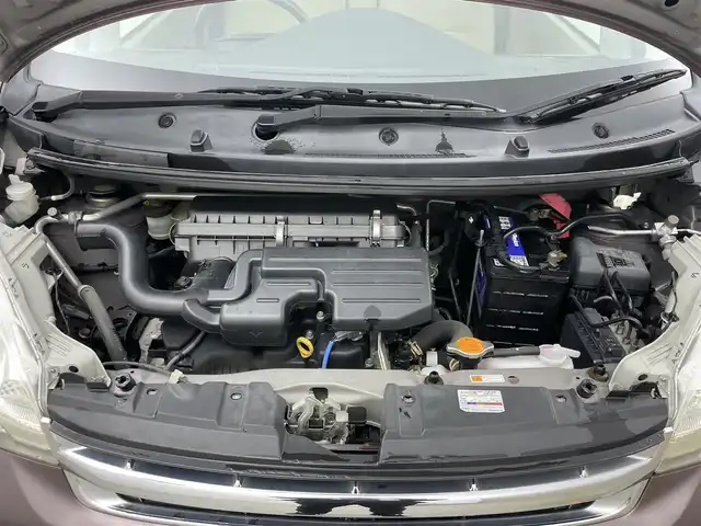 ダイハツ ムーヴ X リミテッド 岡山県 2011(平23)年 6.3万km シルキーマルーンクリスタルメタリック 純正ナビ/CD/AUX/ワンセグTV/バックカメラ/純正１４インチアルミホイール/革巻きステアリング/ナノイーAC/ヘッドライトレベライザー/アイドリングストップ/スマートキー/純正フロアマット/純正ドアバイザー/電動格納ドアミラー