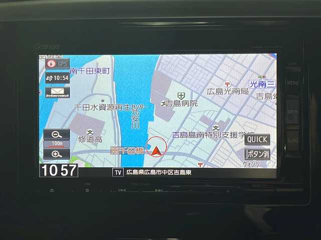 ホンダ オデッセイ ハイブリッド アブソルート・EXホンダセンジング 広島県 2017(平29)年 5.7万km モダンスティールM 禁煙車/純正ナビ/バックカメラ/両側パワースライドドア/ブラインドスポットモニター/1500W給電/レーダークルーズコントロール/ＥＴＣ/オットマン/オートライト/VENERDI18インチアルミホイール(225/45/R18)/衝突被害軽減/レーンキープアシスト/フォグランプ/エアバッグ(運転席/助手席/サイド/カーテン)