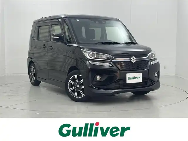 スズキ ソリオ バンディット HV SV 茨城県 2020(令2)年 3.3万km スーパーブラックパール 純正ナビ【CN-RZ853】/フルセグ再生可/全方位カメラ/両側パワースライドドア/レーダークルーズコントロール/コーナーセンサー（後のみ）/シートヒーター/純正アルミホイール/純正フロアマット/ETC/ドライブレコーダー/スペアキー有