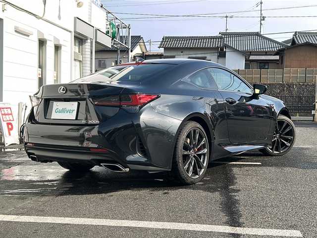 レクサス ＲＣ 300h Fスポーツ 愛知県 2024(令6)年 0.1万km グラファイトブラックガラスフレーク /禁煙車/ワンオーナー//オレンジキャリパー//マークレビンソンサウンド//メーカー10.3インチSDナビ//フルセグTV/Bluetooth//AUX・USB/FM・AM//バックカメラ//ビルトインETC2.0//前後ドライブレコーダー/（TZ-DR210）//レクサスセーフティシステムプラス//プリクラッシュセーフティ//レーントレーシングアシスト//ブラインドスポットモニター//クリアランスソナー//レーダークルーズコントロール//パドルシフト//黒レザーシート//D/N席パワーシート（D席メモリ付き）//前席シートヒーター//前席シートベンチレーション//3眼LEDオートライト//オートマチックハイビーム//走行モード切替//EVモード//電動パーキング//オートブレーキホールド//純正フロアマット//電格ミラーウインカー//新車保証書/取扱説明書//スペアキー×１/カードキー×1