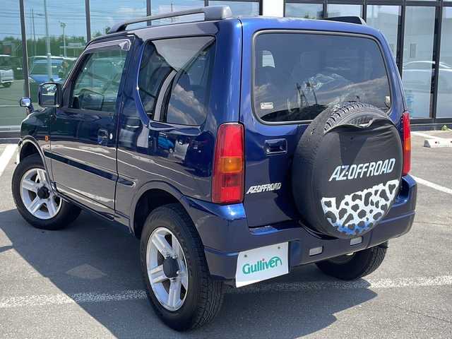マツダ ＡＺ オフロード XC 道東・釧路十勝 2008(平20)年 8.7万km 青 ・IC付ターボ/・4WD/・社外SDメモリナビ/（AM・FM・CD・DVD・BT・フルセグ・SD・iPod）/・リモコンキー/・背面タイヤ/・ミラーヒーター/・ルーフレール/・フロアマット/・パワーステアリング/・パワーウインドウ/・ABS/・純正16インチアルミホイール