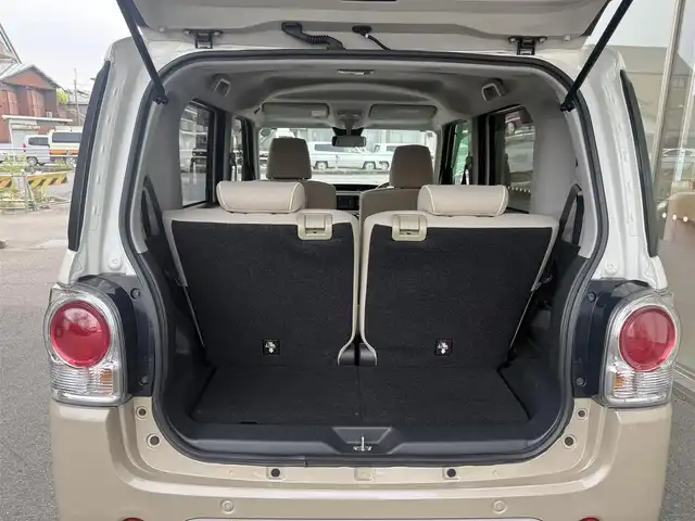 ダイハツ ムーヴ キャンバス X メイクアップ リミテッド SAⅢ 愛知県 2019(平31)年 2.8万km パールホワイトⅢ/ナチュラルベージュマイカメタリック 2トーン /禁煙車//Relax　style//ウッド調デカールパック//ピンストライプ/サイドストライプ/リアバンパーストライプ//フューエルリッドガーニッシュ//社外ナビ//フルセグ/Bluetooth/CD/DVD/SD/MSV/ラジオ//パノラマモニター//両側パワースライドドア//スマートアシストIII//衝突回避支援ブレーキ機能//衝突警報機能//前方後方誤発進抑制制御機能//車線逸脱警報機能//先行車発進お知らせ機能//オートハイビーム//オートヘッドライト//ヘッドライトレベライザー//フォグランプ//プッシュスタート//スペアスマートキー//オートリトラクタブルミラー//VSC＆TRC//ヒルホールドシステム//アイドリングストップ//革巻きステアリング//ステアリモコン//チルトハンドル//フロアマット//後席置きラクボックス//スーパーUV＆IRカットガラス//保証書//取扱説明書//ナビ取扱説明書//点検整備記録簿R2.3.4