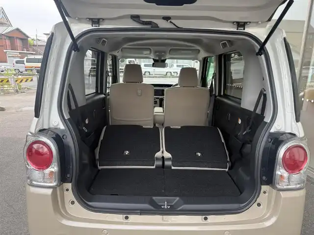 ダイハツ ムーヴ キャンバス X メイクアップ リミテッド SAⅢ 愛知県 2019(平31)年 2.8万km パールホワイトⅢ/ナチュラルベージュマイカメタリック 2トーン /禁煙車//Relax　style//ウッド調デカールパック//ピンストライプ/サイドストライプ/リアバンパーストライプ//フューエルリッドガーニッシュ//社外ナビ//フルセグ/Bluetooth/CD/DVD/SD/MSV/ラジオ//パノラマモニター//両側パワースライドドア//スマートアシストIII//衝突回避支援ブレーキ機能//衝突警報機能//前方後方誤発進抑制制御機能//車線逸脱警報機能//先行車発進お知らせ機能//オートハイビーム//オートヘッドライト//ヘッドライトレベライザー//フォグランプ//プッシュスタート//スペアスマートキー//オートリトラクタブルミラー//VSC＆TRC//ヒルホールドシステム//アイドリングストップ//革巻きステアリング//ステアリモコン//チルトハンドル//フロアマット//後席置きラクボックス//スーパーUV＆IRカットガラス//保証書//取扱説明書//ナビ取扱説明書//点検整備記録簿R2.3.4