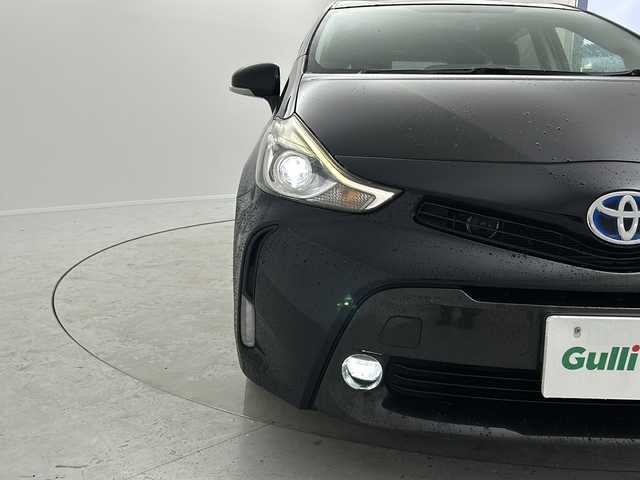 トヨタ プリウス α G 茨城県 2015(平27)年 4.8万km アティチュードブラックマイカ 純正8インチSDナビ/　　CD/DVD/BT/フルセグ/バックカメラ/クルーズコントロール/LEDオートライト/ハーフレザーシート/パワーシート/ステアリングスイッチ/アイドリングストップ/禁煙車