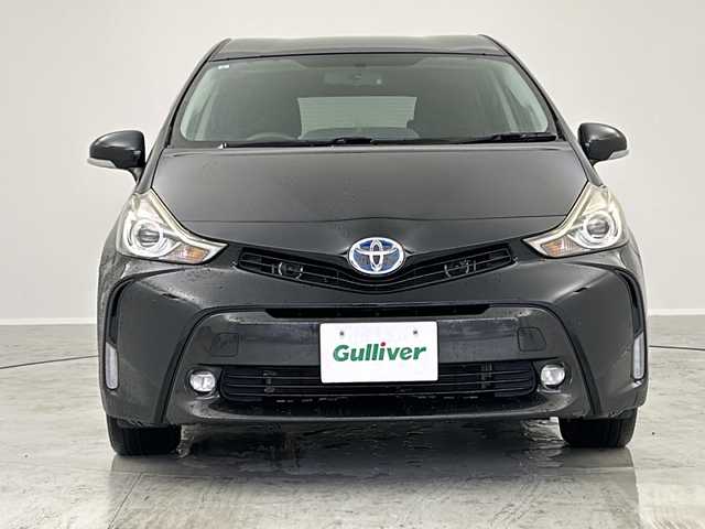 トヨタ プリウス α G 茨城県 2015(平27)年 4.8万km アティチュードブラックマイカ 純正8インチSDナビ/　　CD/DVD/BT/フルセグ/バックカメラ/クルーズコントロール/LEDオートライト/ハーフレザーシート/パワーシート/ステアリングスイッチ/アイドリングストップ/禁煙車