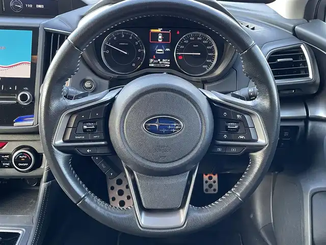 スバル インプレッサ スポーツ 2．0i－S アイサイト 島根県 2018(平30)年 5.8万km ダークブルーパール 登録時走行距離57724km/取扱説明書【車両/ナビ】/保証書/純正8インチSDナビ【CD/DVD/Bluetooth】/フルセグテレビ/バックカメラ/衝突軽減ブレーキ/レーンキープアシススト/レーダークルーズコントロール/パドルシフト/前席パワーシート/プッシュスタート/スマートキー(スペアスマート×1)/LEDヘッドライト/オートライト/フォグランプ/ETC/純正18インチアルミ/禁煙車