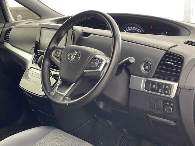 トヨタ エスティマ アエラス プレミアム 兵庫県 2016(平28)年 6.1万km ブラック ・純正9インチナビ/Bluetooth/CD/DVD/SD/TV/・バックカメラ/・トヨタセーフティセンス/・プリクラッシュセーフティ/・レーンディパーチャーアラート/・オートマチックハイビーム /・先行車発進告知機能/・車両接近通報装置/・緊急ブレーキシグナル/・クルーズコントロール/・MTモード付AT/・両側パワースライドドア/・ファブリック＋合成皮革シート/・純正フロアマット/・LEDヘッドライト/・純正アルミホイールタイヤ/・ビルトインETC/・電動格納ミラー/・スマートキー