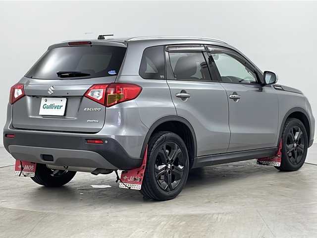 スズキ エスクード 1．4 ターボ 道央・札幌 2019(平31)年 7.3万km パールメタリックカシミールブルー ・4WD/・社外SDナビ（TV＆CD＆BT）/・バックカメラ/・クルーズコントロール/・スズキセーフティサポート/・純正エンジンスターター/・プッシュスタート/・ステアリングスイッチ/・パドルシフト/・オートライト/・オートワイパー/・ダウンヒルアシストコントロール/・ミラーヒーター/・シートヒーター/・ETC/・LEDヘッドライト/・フォグ/・社外ドライブレコーダー前後/・スマートキー/・スペアキー/・積込タイヤのみスタッドレスタイヤ
