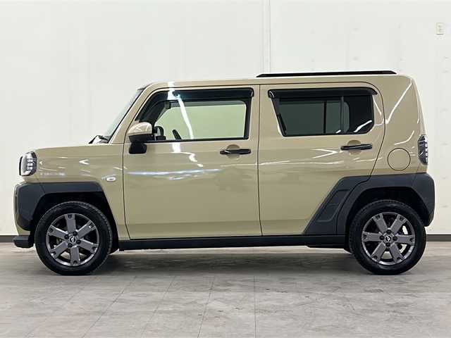 ダイハツ タフト G ターボ 道央・札幌 2021(令3)年 4.4万km サンドベージュメタリック /スカイルーフ//4WD//ターボ//ワンオーナー//純正SDナビ（NSZN-Y71DS）/（DVD・フルセグTV・Bluetooth・USB）//アラウンドビューモニター//スマートアシスト//衝突回避支援ブレーキ//衝突警報機能//ブレーキ制御付誤発進抑制機能//車線逸脱抑制制御機能//路側逸脱警報機能//先行車発進お知らせ機能//アダプティブドライビングビーム//アダプティブクルーズコントロール//ふらつき警報//標識認識機能//サイドビューランプ//レーンキープコントロール//コーナーセンサー//LEDヘッドライト//スマートキー//ドライブレコーダー//前席シートヒーター//横滑り防止機能//保証書//取扱説明書//スペアキー