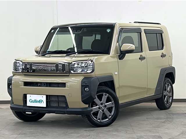 ダイハツ タフト G ターボ 道央・札幌 2021(令3)年 4.4万km サンドベージュメタリック /スカイルーフ//4WD//ターボ//ワンオーナー//純正SDナビ（NSZN-Y71DS）/（DVD・フルセグTV・Bluetooth・USB）//アラウンドビューモニター//スマートアシスト//衝突回避支援ブレーキ//衝突警報機能//ブレーキ制御付誤発進抑制機能//車線逸脱抑制制御機能//路側逸脱警報機能//先行車発進お知らせ機能//アダプティブドライビングビーム//アダプティブクルーズコントロール//ふらつき警報//標識認識機能//サイドビューランプ//レーンキープコントロール//コーナーセンサー//LEDヘッドライト//スマートキー//ドライブレコーダー//前席シートヒーター//横滑り防止機能//保証書//取扱説明書//スペアキー