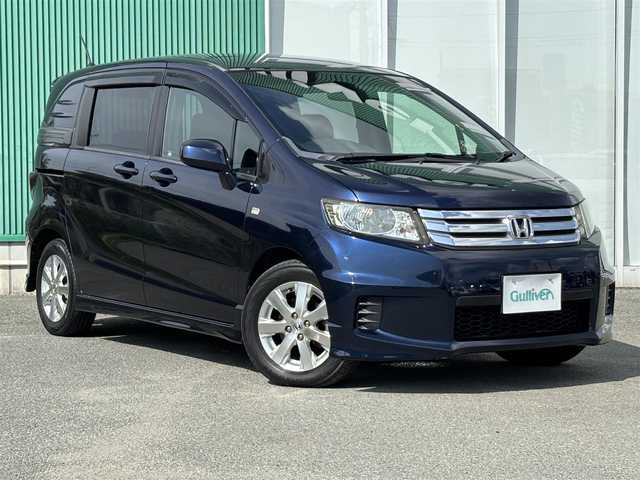 ホンダ フリード スパイク G エアロ 福岡県 2010(平22)年 8.1万km プレミアムナイトブルーパール スマートキー/Bluetoothオーディオ/USB接続/ETC/バックカメラ/純正フロアマット/純正アルミホイール/オートライト/LEDヘッドライト