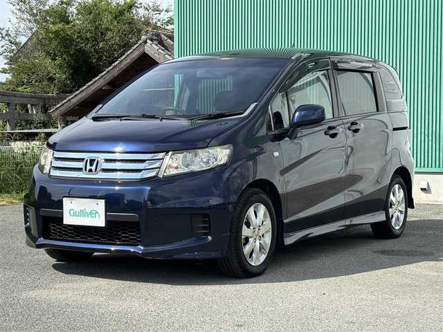 ホンダ フリード スパイク G エアロ 福岡県 2010(平22)年 8.1万km プレミアムナイトブルーパール スマートキー/Bluetoothオーディオ/USB接続/ETC/バックカメラ/純正フロアマット/純正アルミホイール/オートライト/LEDヘッドライト