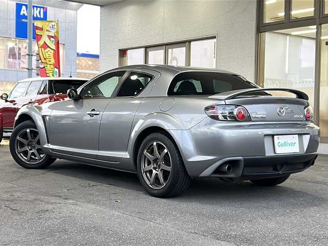 マツダ ＲＸ－８ 岐阜県 2004(平16)年 8万km チタニウムグレイメタリックⅡ /KENWOODナビ//フルセグTV(BT/AM/FM/CD/DVD)//BOSEプレミアムサウンドシステム//ETC//純正フロアマット//社外17インチAW//横滑り防止装置//イモビライザー//電動格納ミラー//レーダー探知機//スペアキー//リモコンキー//取扱説明書//保証書