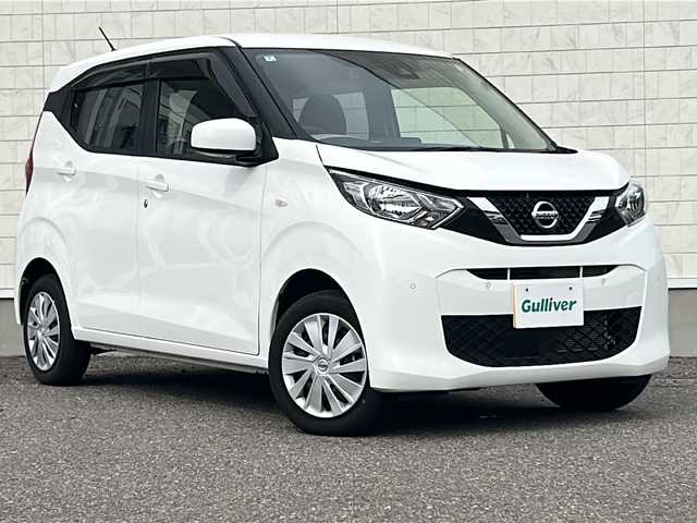 日産 デイズ S 福島県 2021(令3)年 1.5万km ホワイト 純正ナビ Bluetooth ワンセグTV バックカメラ コーナーセンサー 衝突軽減ブレーキ 車線逸脱警報 オートライト 前席シートヒーター 純正フロアマット 純正スチールホイール リモコンキー