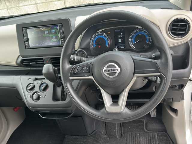 日産 デイズ S 福島県 2021(令3)年 1.5万km ホワイト 純正ナビ Bluetooth ワンセグTV バックカメラ コーナーセンサー 衝突軽減ブレーキ 車線逸脱警報 オートライト 前席シートヒーター 純正フロアマット 純正スチールホイール リモコンキー