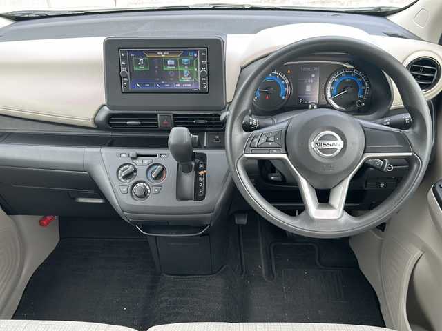 日産 デイズ S 福島県 2021(令3)年 1.5万km ホワイト 純正ナビ Bluetooth ワンセグTV バックカメラ コーナーセンサー 衝突軽減ブレーキ 車線逸脱警報 オートライト 前席シートヒーター 純正フロアマット 純正スチールホイール リモコンキー