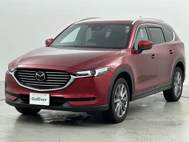 マツダ ＣＸ－８ 25S プロアクティブ 福岡県 2019(平31)年 3万km ソウルレッドクリスタルM ワンオーナー/純正ナビ/フルセグＴＶ/ルーフレール　/全方位カメラ　/前後ドラレコ　/ＥＴＣ　/障害物センサー　/ＡＣＣ　/衝突軽減ブレーキ　/レーンキープ　/アクセル踏み間違い防止　/電動リアゲート　/シートヒーター　/ＭＴモード付き　/ＬＥＤ