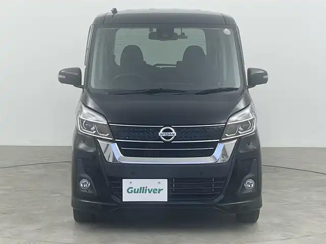 日産 デイズ ルークス ハイウェイスター Gターボ 大分県 2019(令1)年 4.2万km ブラック エマージェンシーブレーキ/車線逸脱警報/ハイビームアシスト/アラウンドビューミニター/純正ナビ　型式：MM319D-W/【フルセグTV、DVD再生可、BT対応】/ステアリングスイッチ/両側パワースライドドア/純正ドライブレコーダー/スリムサーキュレーター/アイドリングストップ/ETC/横滑り防止装置/電動格納ミラー/純正フロアマット/オートライト/LEDヘッドライト/フォグランプ/純正14インチアルミホイール/コーナーセンサー