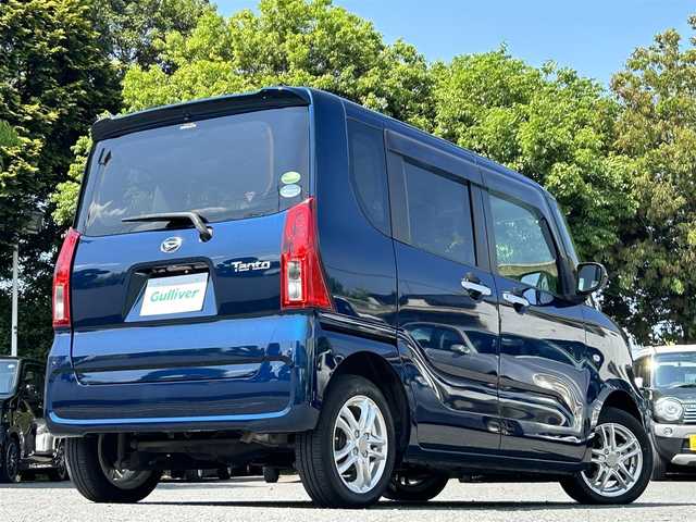 ダイハツ タント X 東京都 2020(令2)年 1.7万km レーザーブルークリスタルシャイン 4WD/社外SDナビ/・Bluetoothオーディオ/USBオーディオ/・フルセグTV/iPod/SDオーディオ/バックカメラ/シートヒーター（前席）/片側パワースライドドア/オートライト/オートハイビーム/取扱説明書/保証書/スペアキー1本